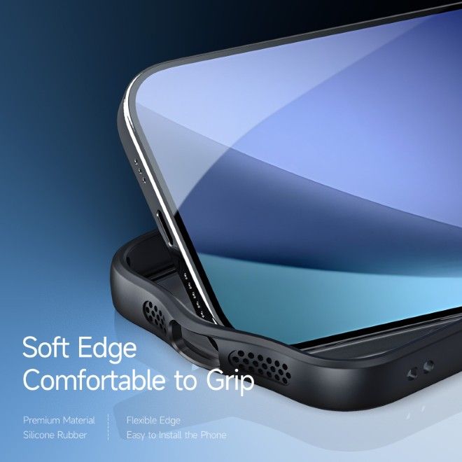 Dux Ducis - iPhone 17 Hülle - Hardcase - MagSafe - mit Standfunktion - Aimo Mag Stand Series - schwarz