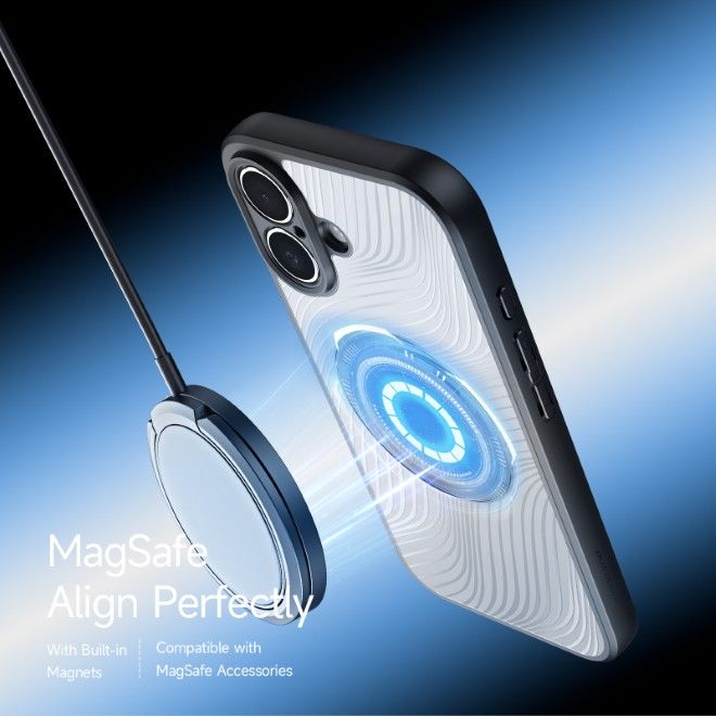 Dux Ducis - iPhone 17 Hülle - Hardcase - MagSafe - Aimo Mag Series - schwarz