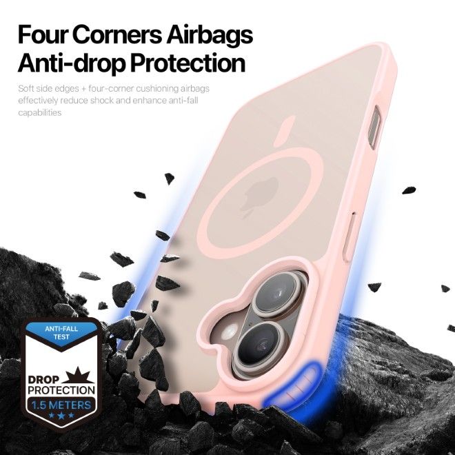 Dux Ducis - iPhone 17 Hülle - TPU und PC Hardcase - MagSafe kompatibel - Yind Series - hellpink