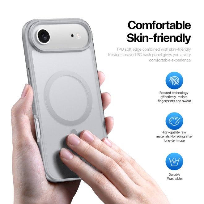 Dux Ducis - iPhone Air Hülle - TPU und PC Hardcase - MagSafe kompatibel - Yind Series - grau