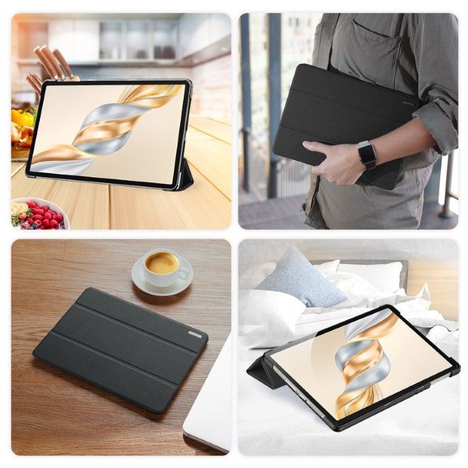Dux Ducis - Honor Pad X9a / X9 11.5 Hülle - Leder Smart Flip Case - Domo Series - schwarz