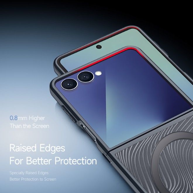 Dux Ducis - Samsung Galaxy Z Flip7 Hülle - Hardcase - MagSafe - Aimo Mag Series - schwarz