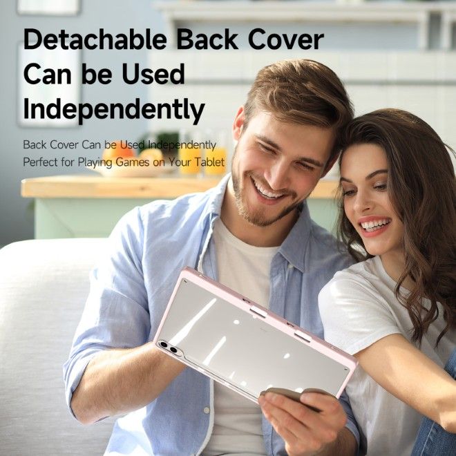 Dux Ducis - Samsung Galaxy Tab S10 FE+ Hülle - Leder Bookcover - Magi Series - pink