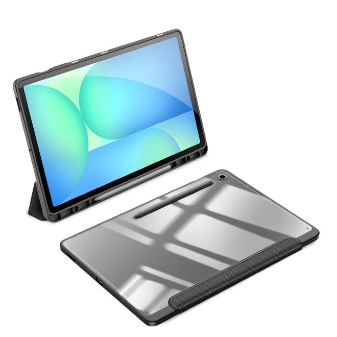 Dux Ducis - Samsung Galaxy Tab S10 FE+ Hülle - Leder Bookcover - Toby Series - schwarz