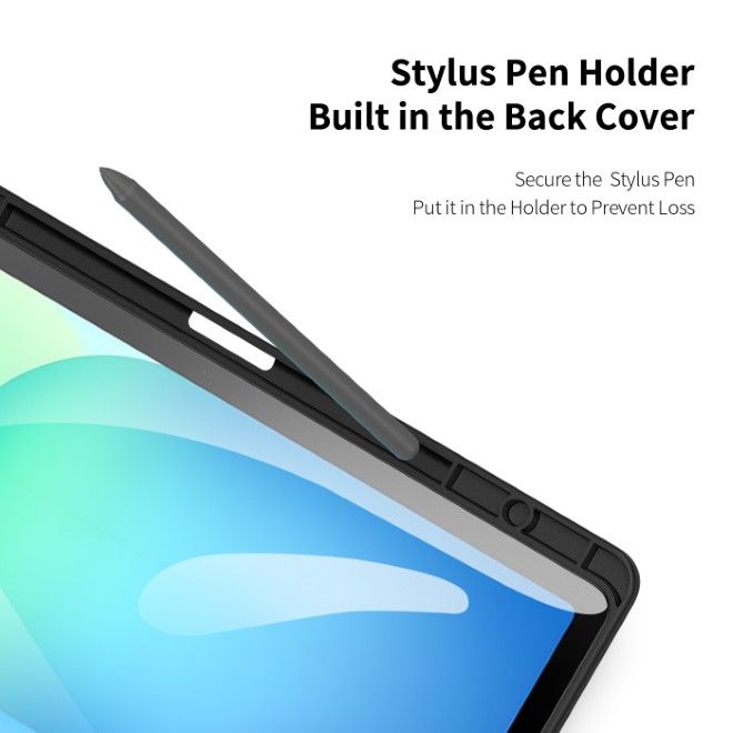 Dux Ducis - Samsung Galaxy Tab S10 FE+ Hülle - Leder Bookcover - Toby Series - schwarz