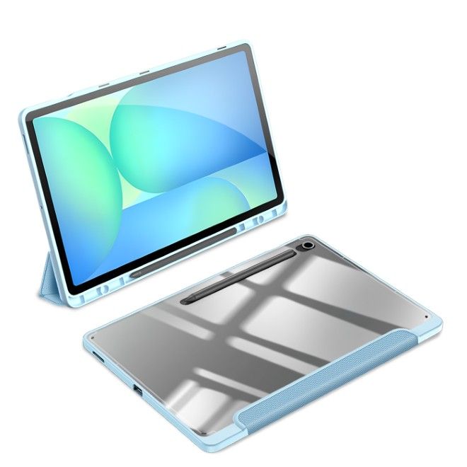 Dux Ducis - Samsung Galaxy Tab S10 FE+ Hülle - Leder Bookcover - Toby Series - blau