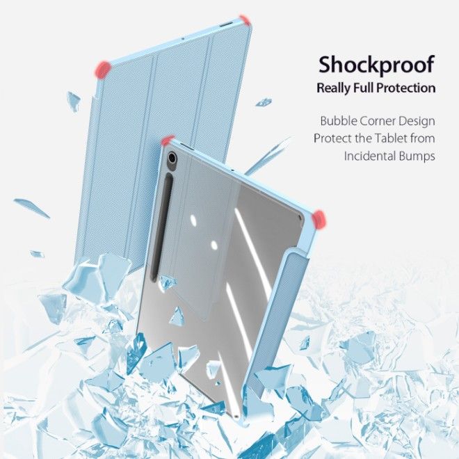 Dux Ducis - Samsung Galaxy Tab S10 FE+ Hülle - Leder Bookcover - Toby Series - blau