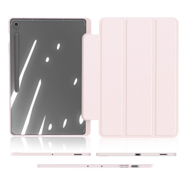 Dux Ducis - Samsung Galaxy Tab S10 FE+ Hülle - Leder Bookcover - Toby Series - pink