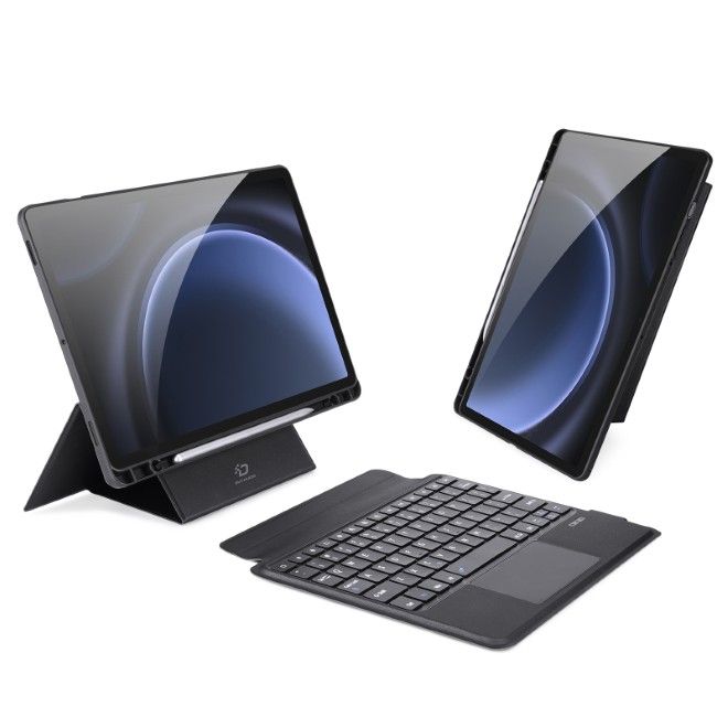 Dux Ducis - Samsung Galaxy Tab S10 FE / S9 / S9 FE Tastatur Hülle - Keyboard Case - DK Series - schwarz