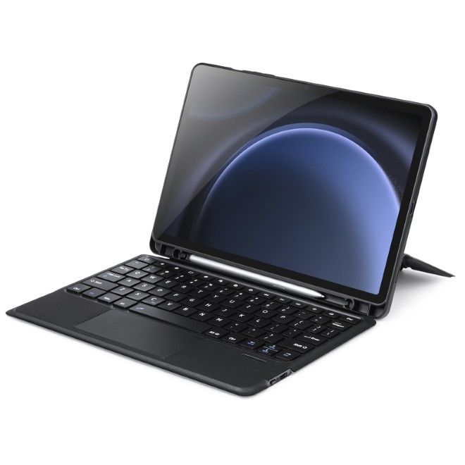 Dux Ducis - Samsung Galaxy Tab S10 FE / S9 / S9 FE Tastatur Hülle - Keyboard Case - DK Series - schwarz