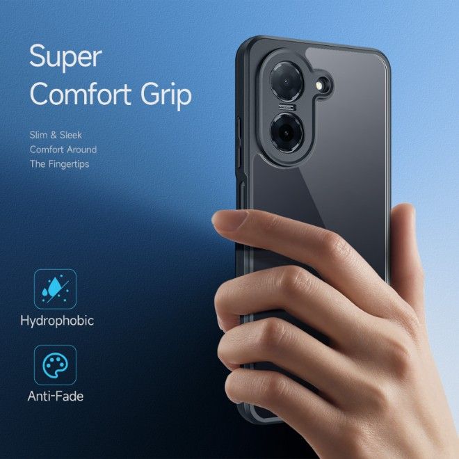 Dux Ducis - Xiaomi Redmi A5 4G / Poco C71 Hülle - Hardcase - Aimo Series - transparent/schwarz