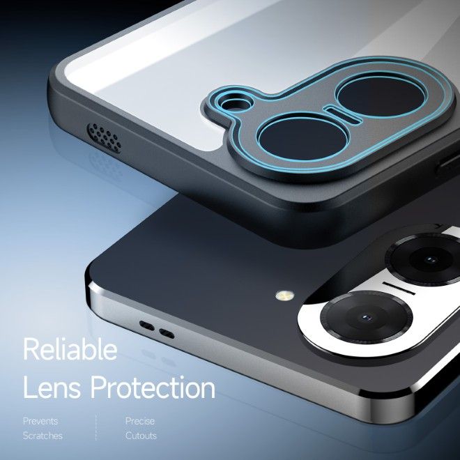 Dux Ducis - Xiaomi Redmi A5 4G / Poco C71 Hülle - Hardcase - Aimo Series - transparent/schwarz