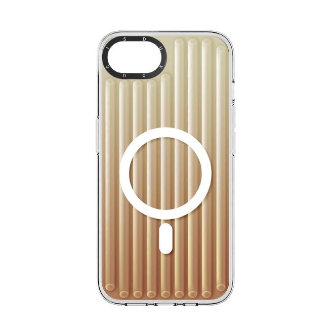 Dux Ducis - iPhone 16e Hülle - PET, TPU und PC Hardcase - mit MagSafe - Zest Series - gold