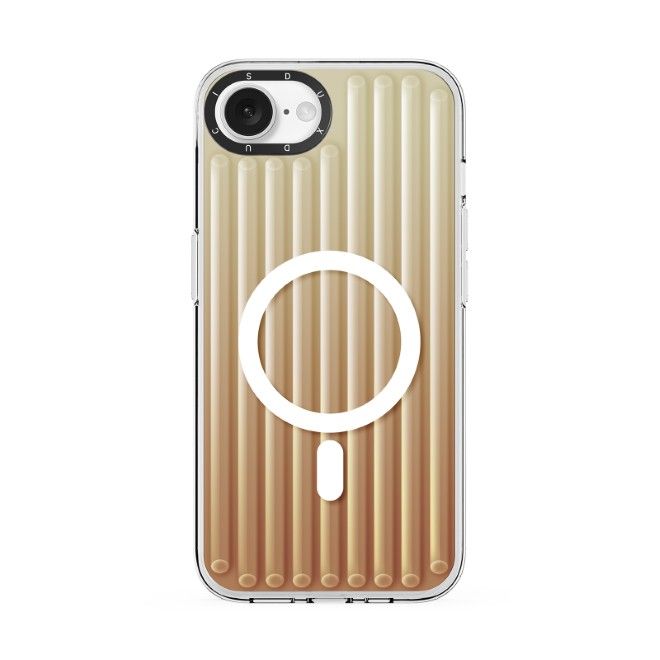 Dux Ducis - iPhone 16e Hülle - PET, TPU und PC Hardcase - mit MagSafe - Zest Series - gold