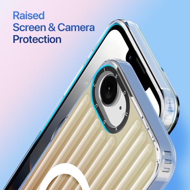 Dux Ducis - iPhone 16e Hülle - PET, TPU und PC Hardcase - mit MagSafe - Zest Series - gold