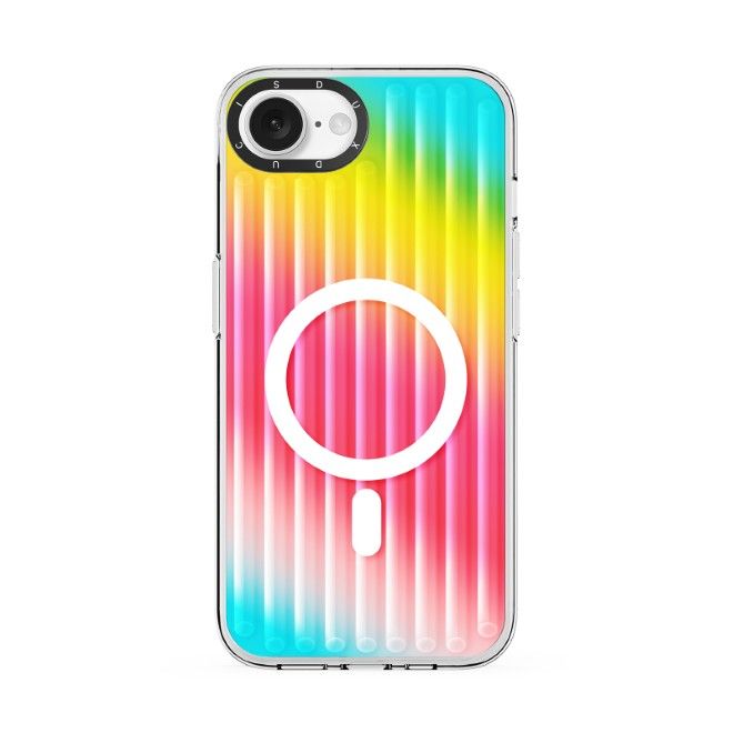 Dux Ducis - iPhone 16e Hülle - PET, TPU und PC Hardcase - mit MagSafe - Zest Series - Rainbow