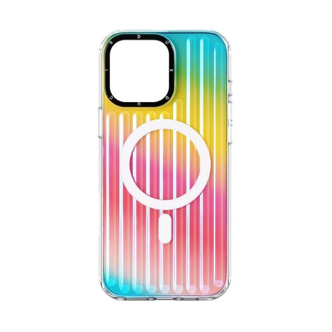 Dux Ducis - iPhone 16 Pro Hülle - PET, TPU und PC Hardcase - mit MagSafe - Zest Series - Rainbow