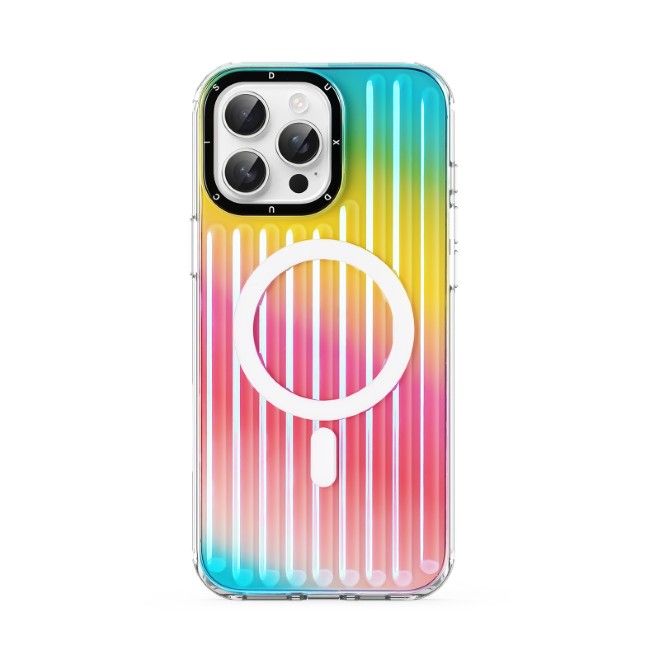Dux Ducis - iPhone 16 Pro Max Hülle - PET, TPU und PC Hardcase - mit MagSafe - Zest Series - Rainbow
