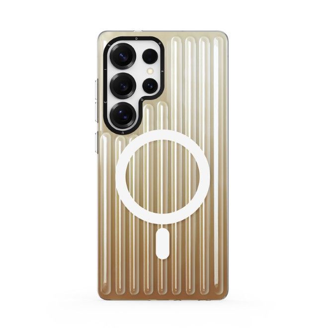 Dux Ducis - Samsung Galaxy S25 Ultra Hülle - PET, TPU und PC Hardcase - mit MagSafe - Zest Series - gold