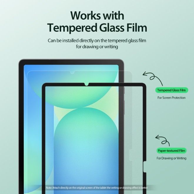 Dux Ducis - Samsung Galaxy Tab S10 FE+ Schutzfolie - Paperlike Film - Naad Series - transparent