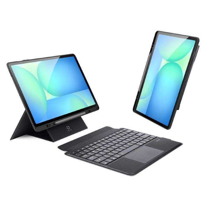 Dux Ducis - Samsung Galaxy Tab S10 FE+ Tastatur Hülle - Keyboard Case - DK Series - schwarz
