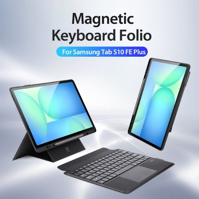 Dux Ducis - Samsung Galaxy Tab S10 FE+ Tastatur Hülle - Keyboard Case - DK Series - schwarz