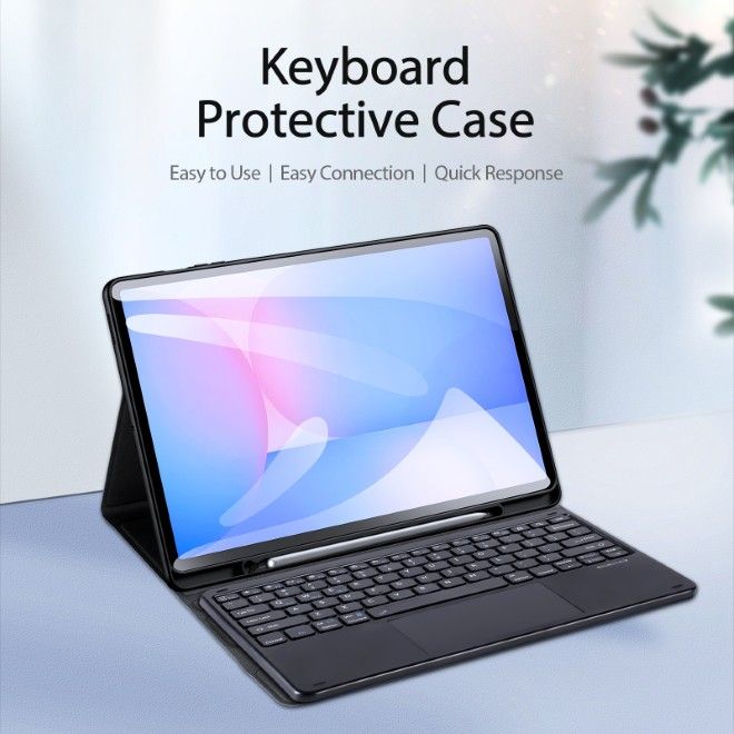 Dux Ducis - Samsung Galaxy Tab S10 FE+ Tastatur Hülle - Keyboard Case - TK Series - schwarz