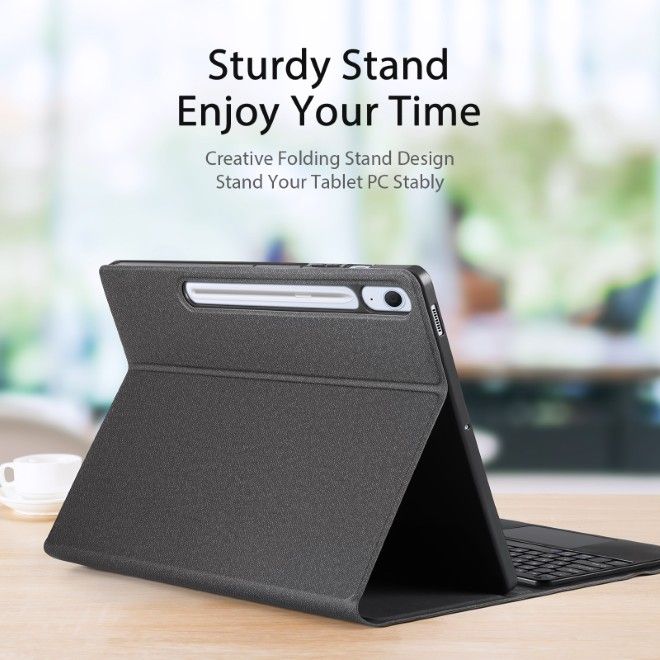 Dux Ducis - Samsung Galaxy Tab S10 FE+ Tastatur Hülle - Keyboard Case - TK Series - schwarz