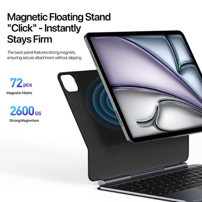 Dux Ducis - iPad Air 11 (2025/2024/2022/2020) / iPad Pro 11 (2022/2021/2020/2018) Tastatur Hülle - Keyboard Case - MK Pro Series - schwarz