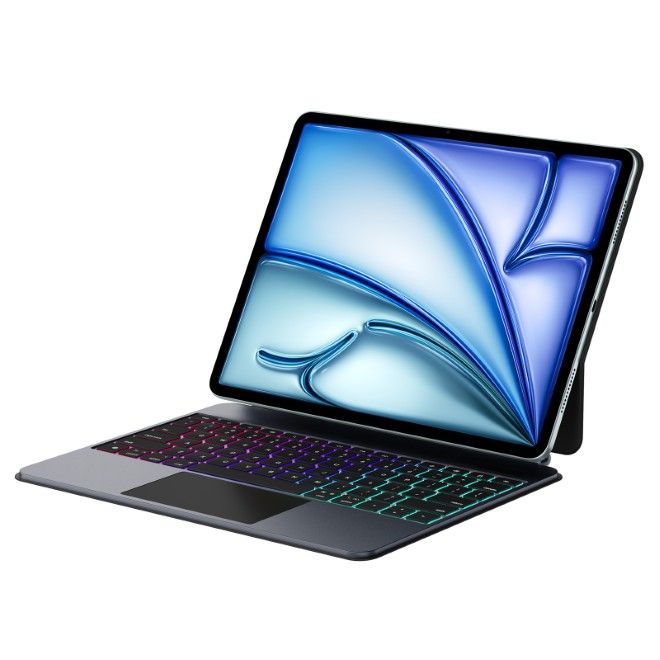 Dux Ducis - iPad Air 13 (2025/2024) / iPad Pro 12.9 (2022/2021/2020/2018) Tastatur Hülle - Keyboard Case - MK Pro Series - schwarz