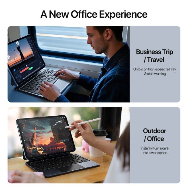 Dux Ducis - iPad 2025 (11. Gen) / iPad 2022 (10. Gen) Tastatur Hülle - Keyboard Case - MK Pro Series - schwarz