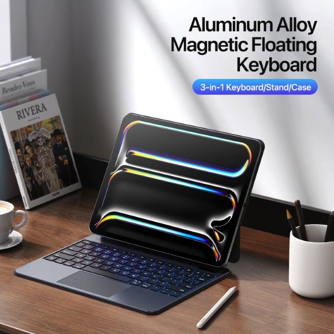 Dux Ducis - iPad Pro 13 (2024) Tastatur Hülle - Keyboard Case - MK Pro Series - schwarz