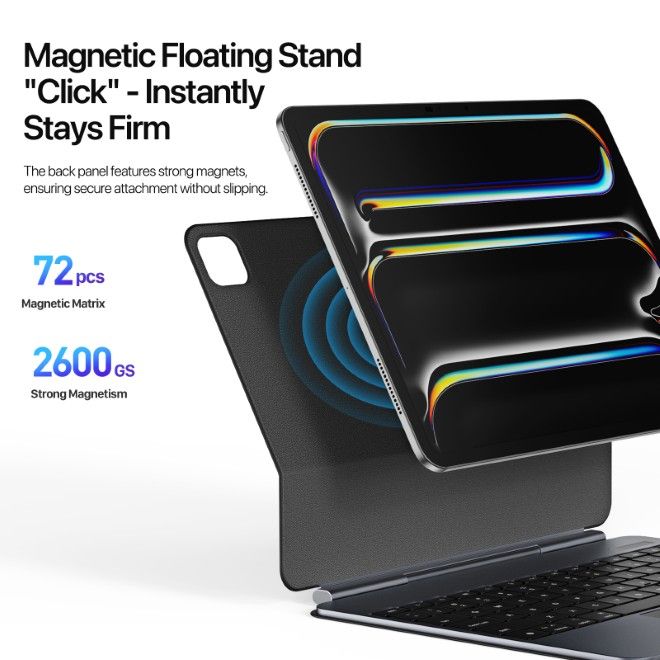 Dux Ducis - iPad Pro 13 (2024) Tastatur Hülle - Keyboard Case - MK Pro Series - schwarz