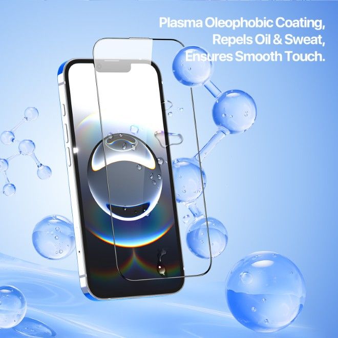 Dux Ducis - iPhone 16e Schutzglas - mit Auto Alignment Kit - Roga Series - schwarz