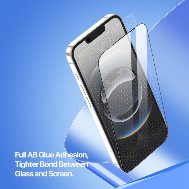 Dux Ducis - iPhone 16e Schutzglas - mit Auto Alignment Kit - Roga Series - schwarz