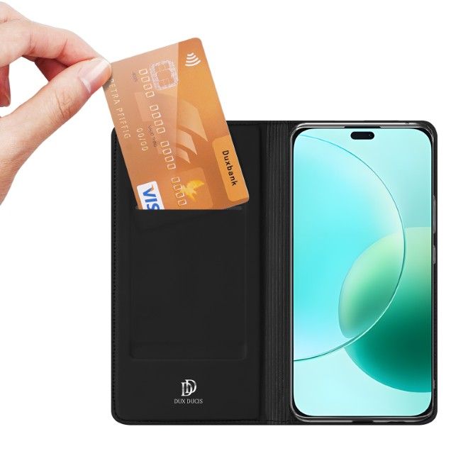 Dux Ducis - Honor 400 Lite Hülle - Handy Bookcover - Skin Pro Series - schwarz