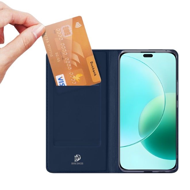 Dux Ducis - Honor 400 Lite Hülle - Handy Bookcover - Skin Pro Series - blau