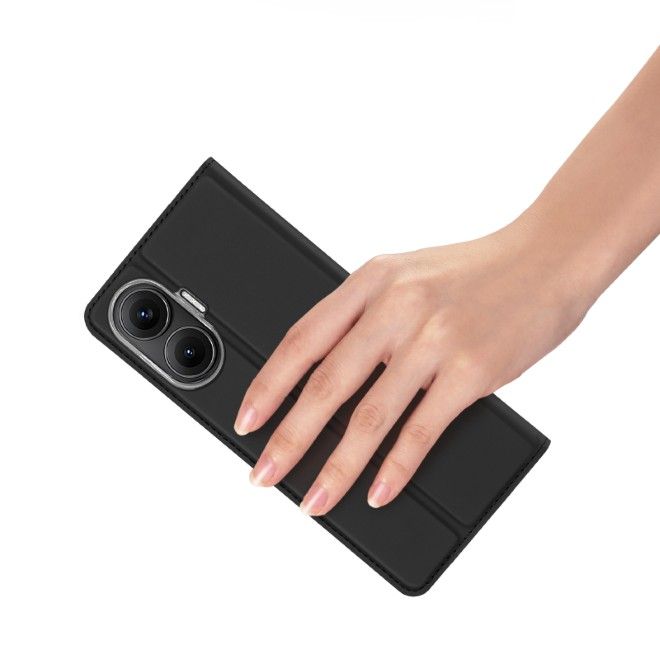 Dux Ducis - XIaomi Poco F7 Hülle - Handy Bookcover - Skin Pro Series - schwarz