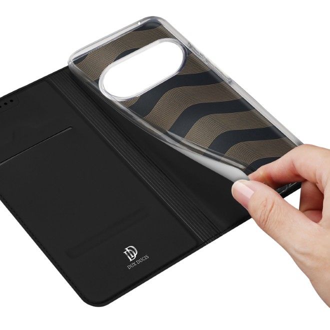 Dux Ducis - Google Pixel 10 Pro XL Hülle - Handy Bookcover - Skin Pro Series - schwarz