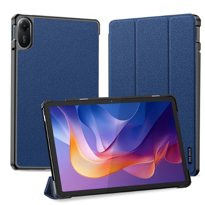 Dux Ducis - Xiaomi Redmi Pad 2 Hülle - Leder Smart Flip Case - Domo Series - blau