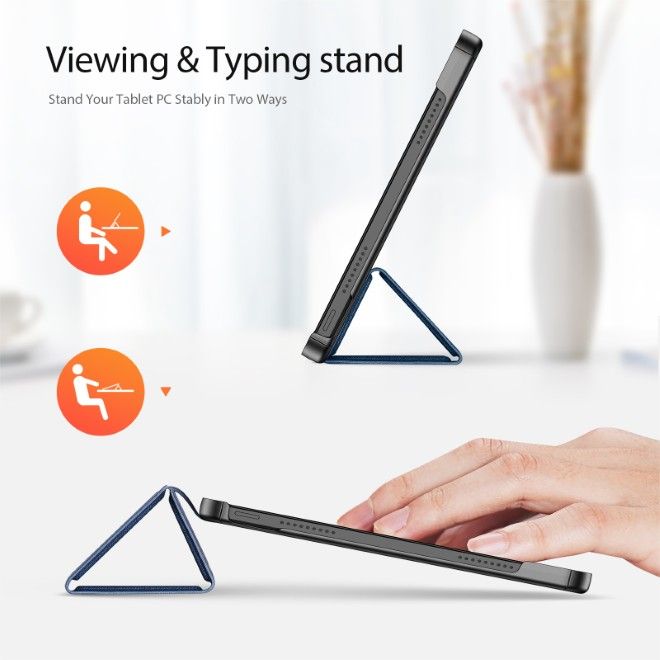 Dux Ducis - Xiaomi Redmi Pad 2 Hülle - Leder Smart Flip Case - Domo Series - blau