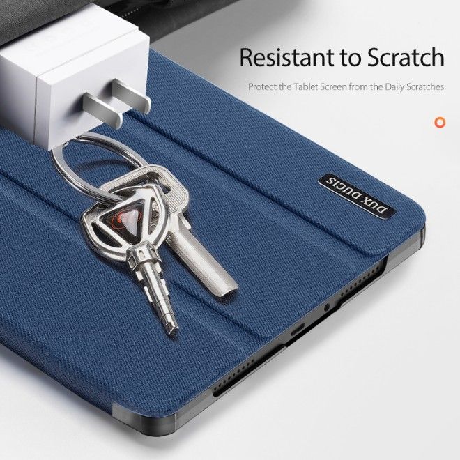 Dux Ducis - Xiaomi Redmi Pad 2 Hülle - Leder Smart Flip Case - Domo Series - blau