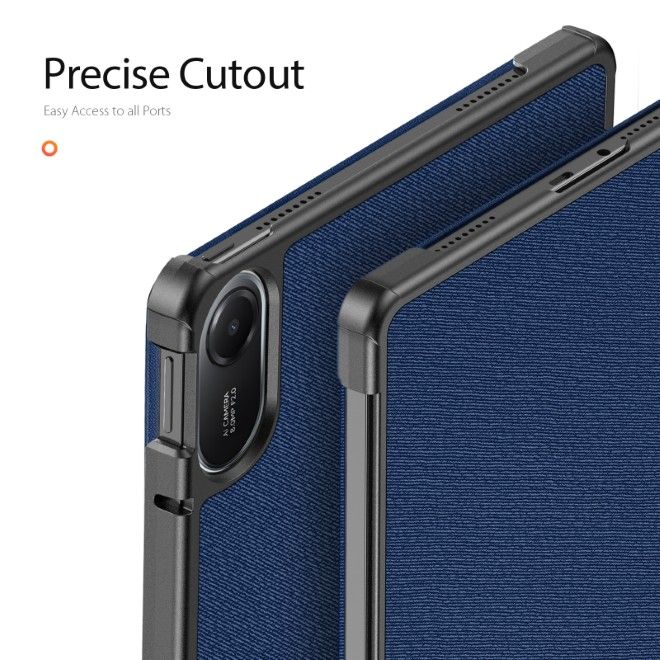 Dux Ducis - Xiaomi Redmi Pad 2 Hülle - Leder Smart Flip Case - Domo Series - blau