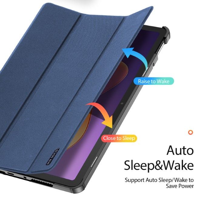 Dux Ducis - Xiaomi Redmi Pad 2 Hülle - Leder Smart Flip Case - Domo Series - blau