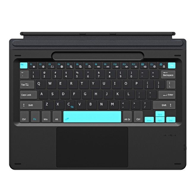 Dux Ducis - Microsoft Surface 11 / 10 / 9 / 8 / X Keyboard Tastatur - Englisches Layout - CK Pro Series - Color-Blocked-Keys - schwarz
