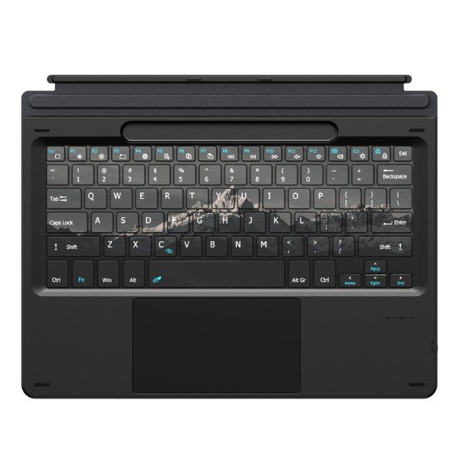 Dux Ducis - Microsoft Surface 11 / 10 / 9 / 8 / X Keyboard Tastatur - Englisches Layout - CK Pro Series - Mountain Landscape Color - schwarz