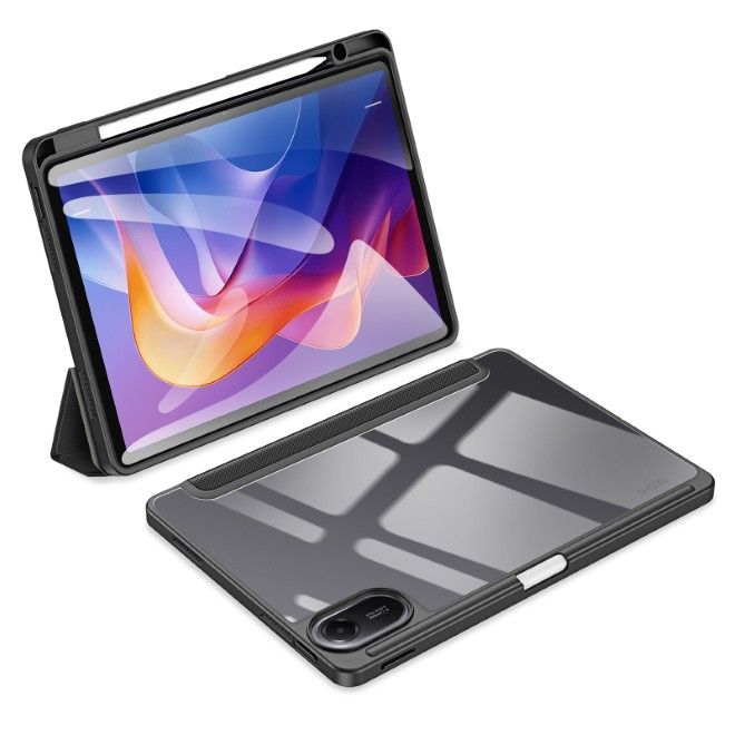 Dux Ducis - Xiaomi Redmi Pad 2 Hülle - Leder Bookcover - Toby Series - schwarz