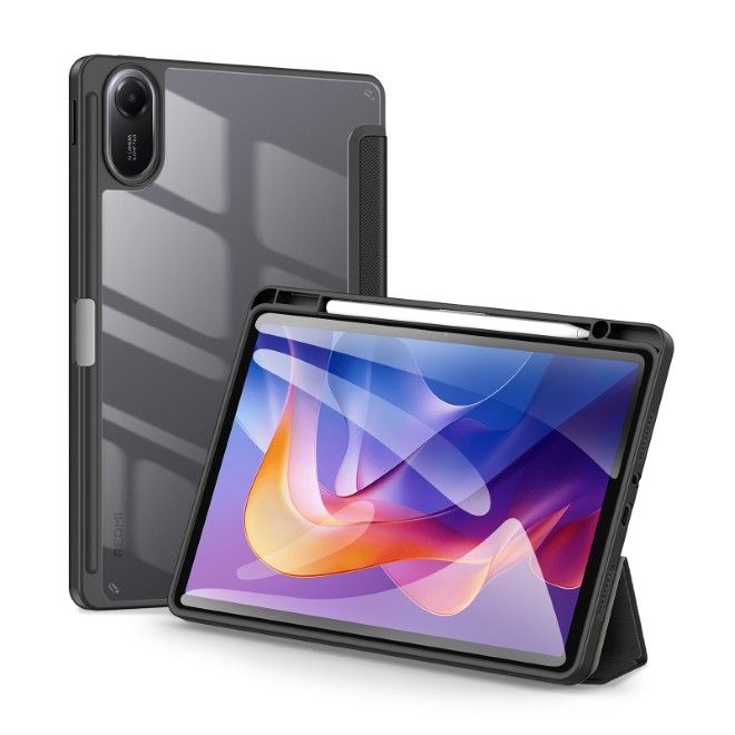 Dux Ducis - Xiaomi Redmi Pad 2 Hülle - Leder Bookcover - Toby Series - schwarz