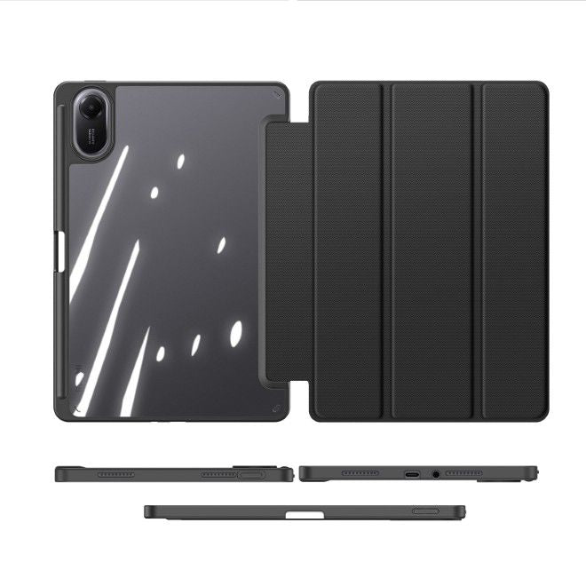 Dux Ducis - Xiaomi Redmi Pad 2 Hülle - Leder Bookcover - Toby Series - schwarz