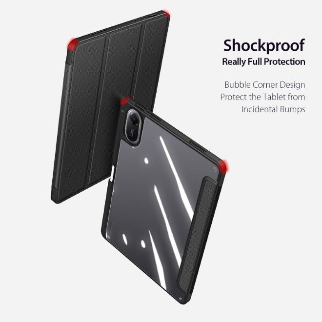 Dux Ducis - Xiaomi Redmi Pad 2 Hülle - Leder Bookcover - Toby Series - schwarz